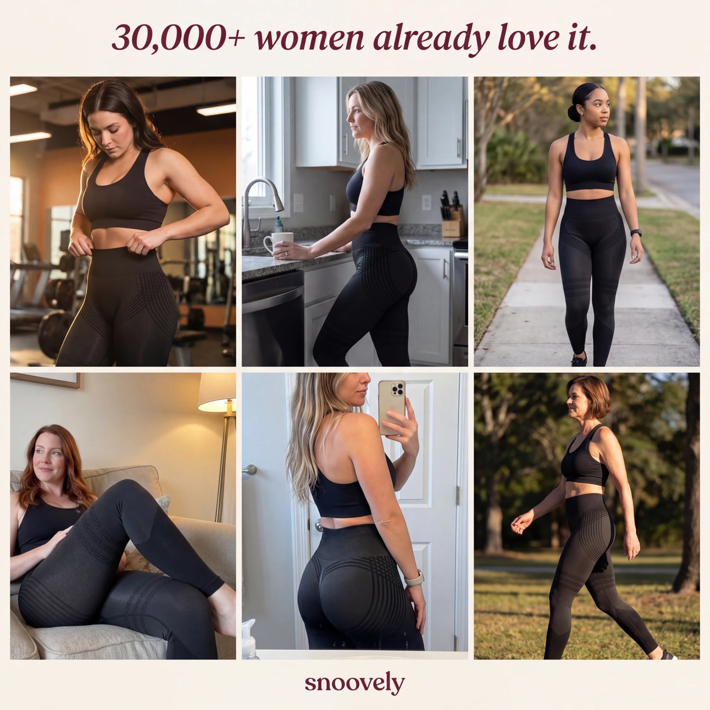 Snoovely 3D Anti-Cellulite Leggings