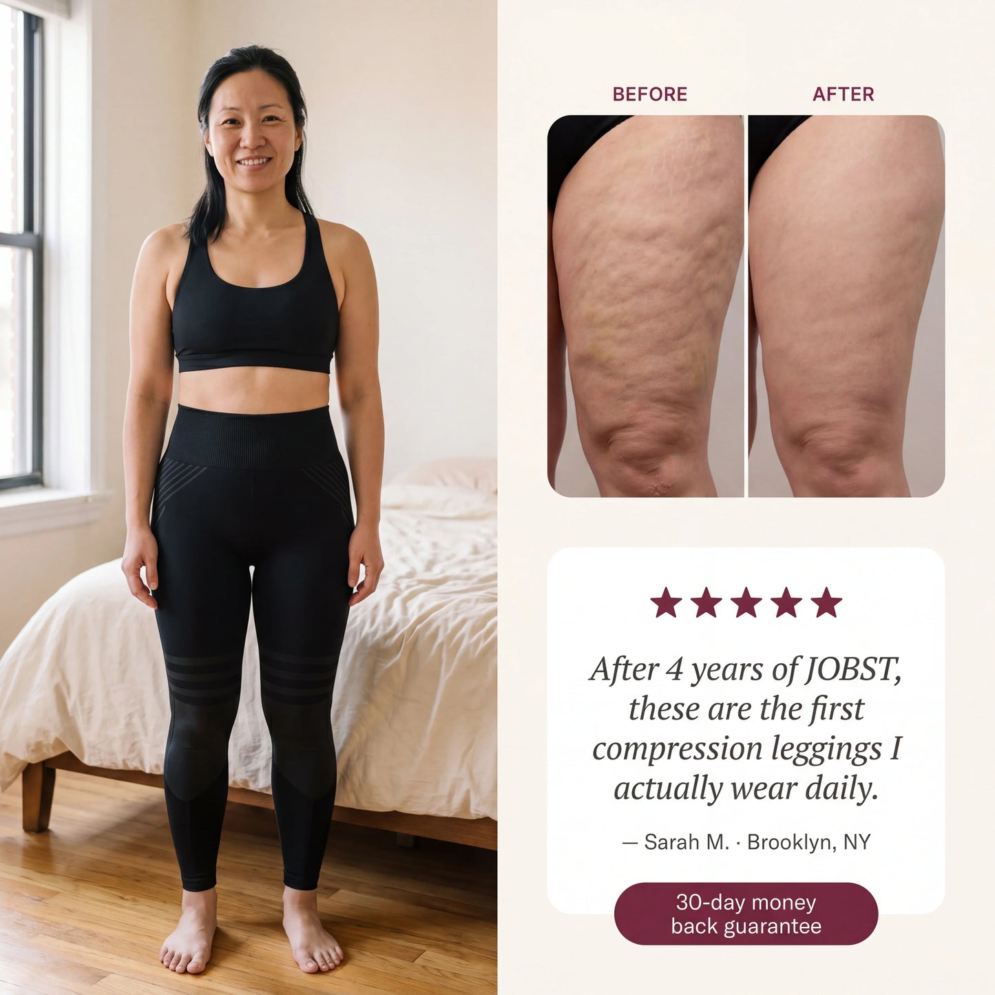 Sarah M Brooklyn JOBST-convert + 30-day money back guarantee
